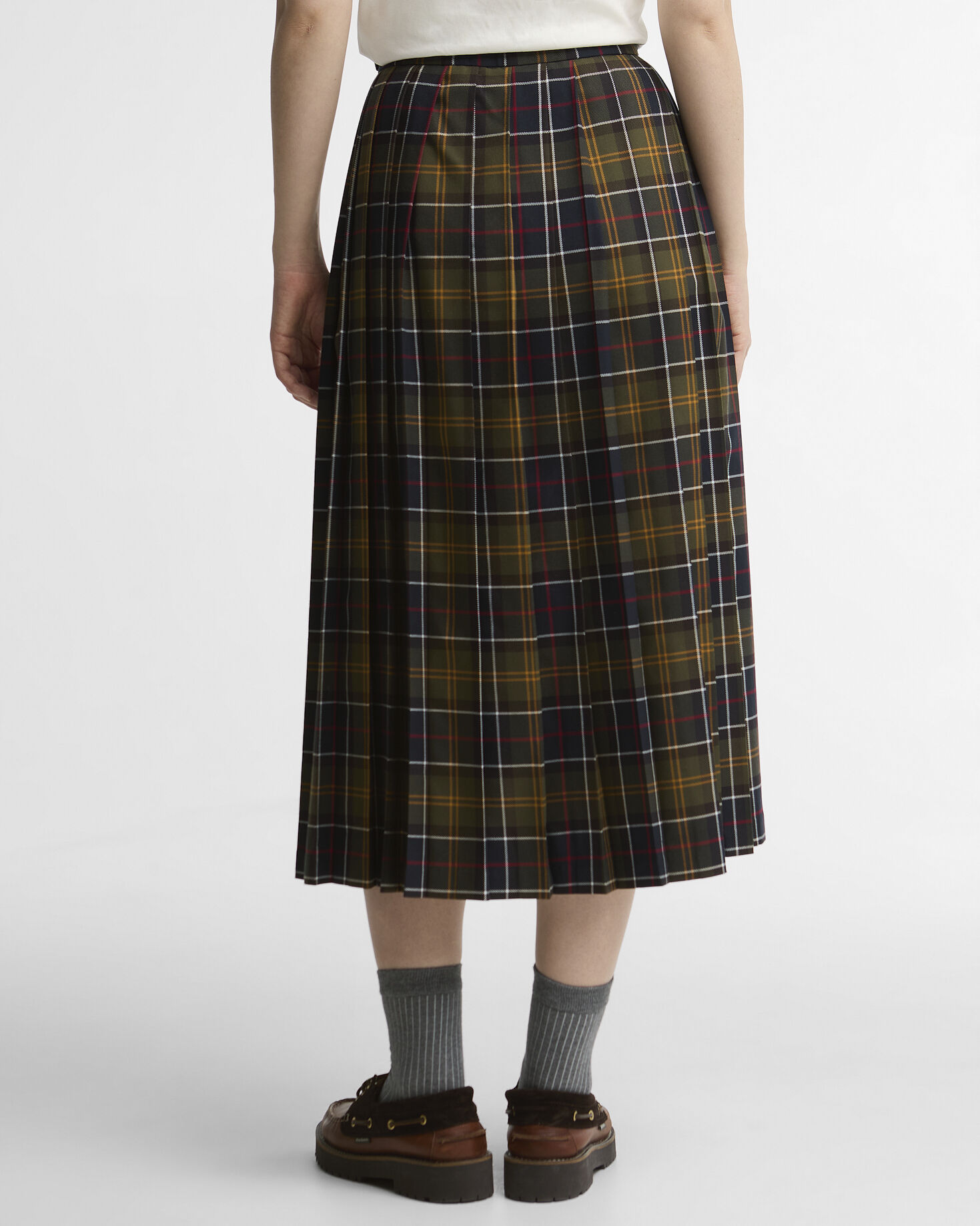 Gonna midi Irene con motivo tartan Classic Tartan