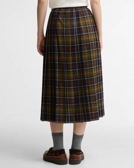 Gonna midi Irene con motivo tartan Classic Tartan