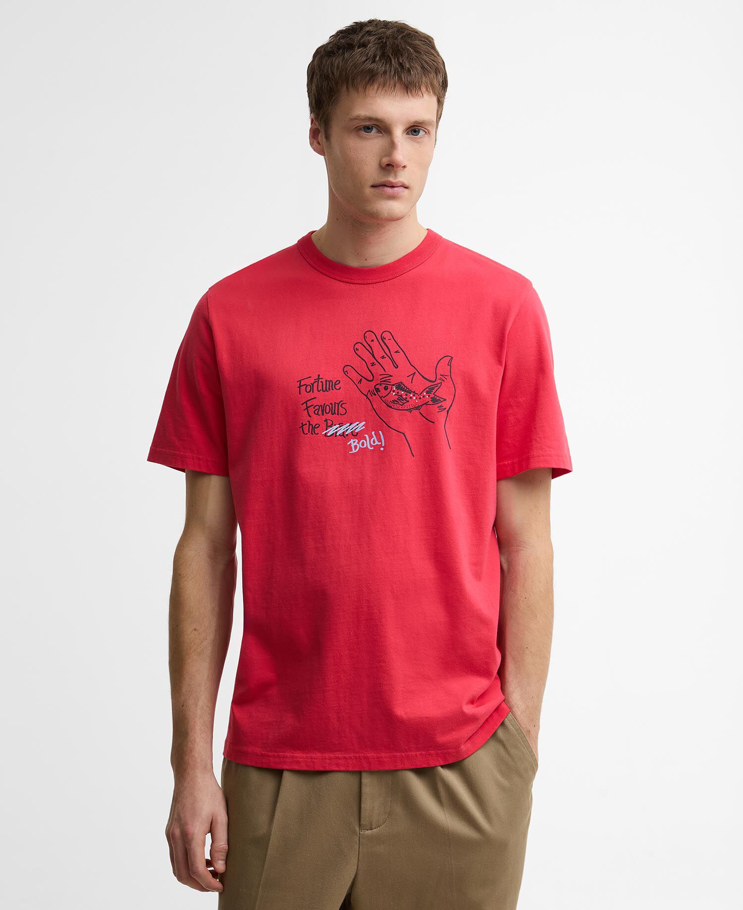 Paul Smith Loves Barbour Fortune Fish Graphic T-Shirt Winterberry