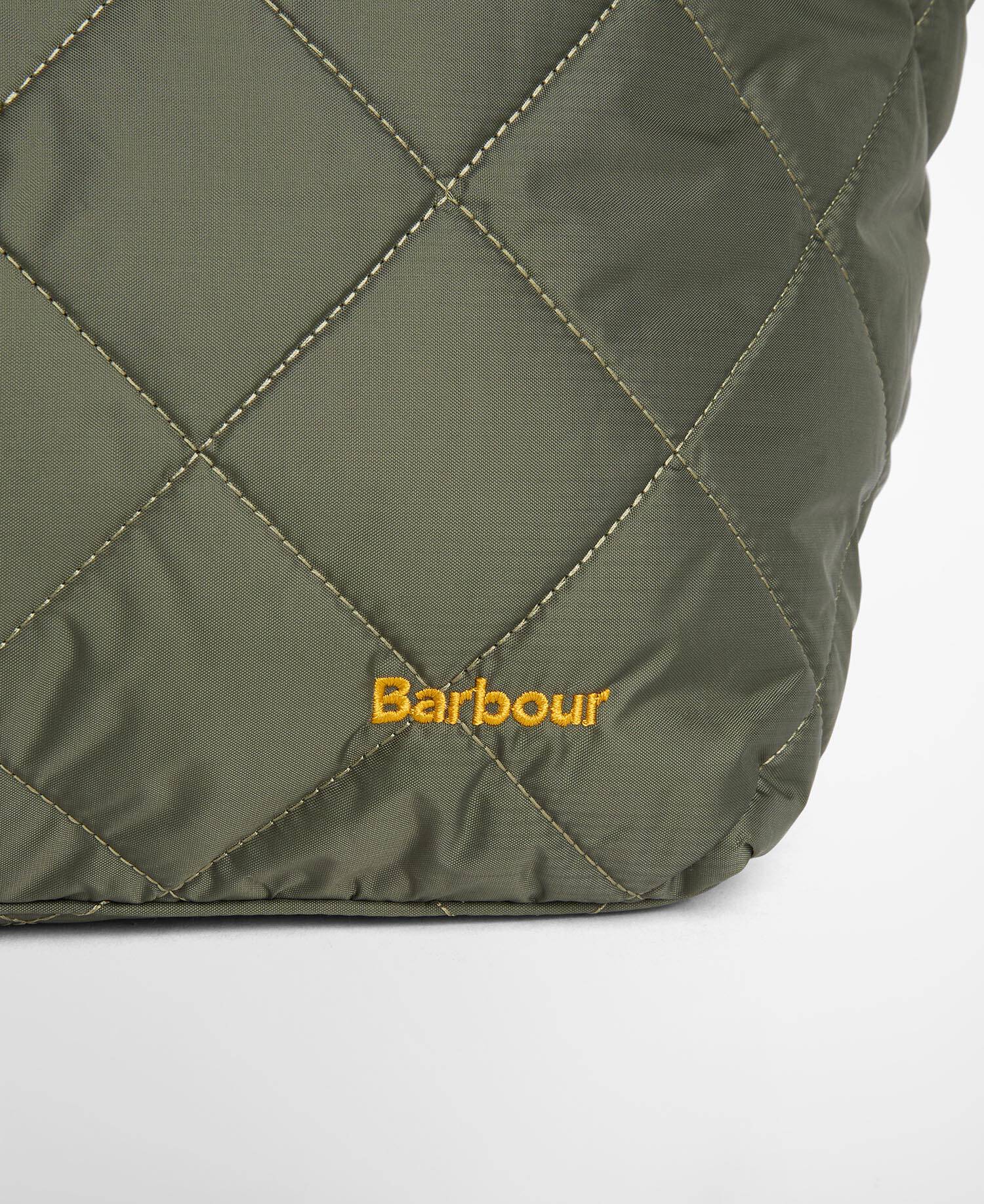Barbour Tote Bag Liddesdale Quilted Olive image number 3