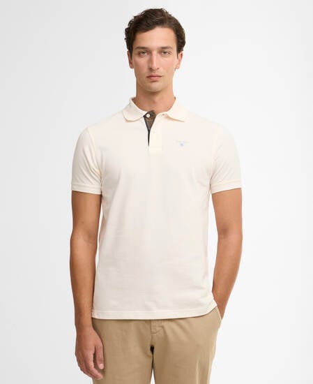 Tartan Pique Polo Shirt Whisper White/Classic