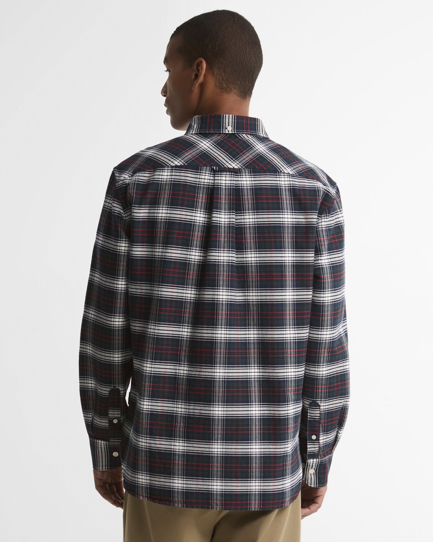 Clyde Authentic-Fit Long-Sleeved Shirt Navy
