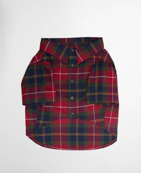 Tartan Fortrose Dog Shirt Winterberry Tartan