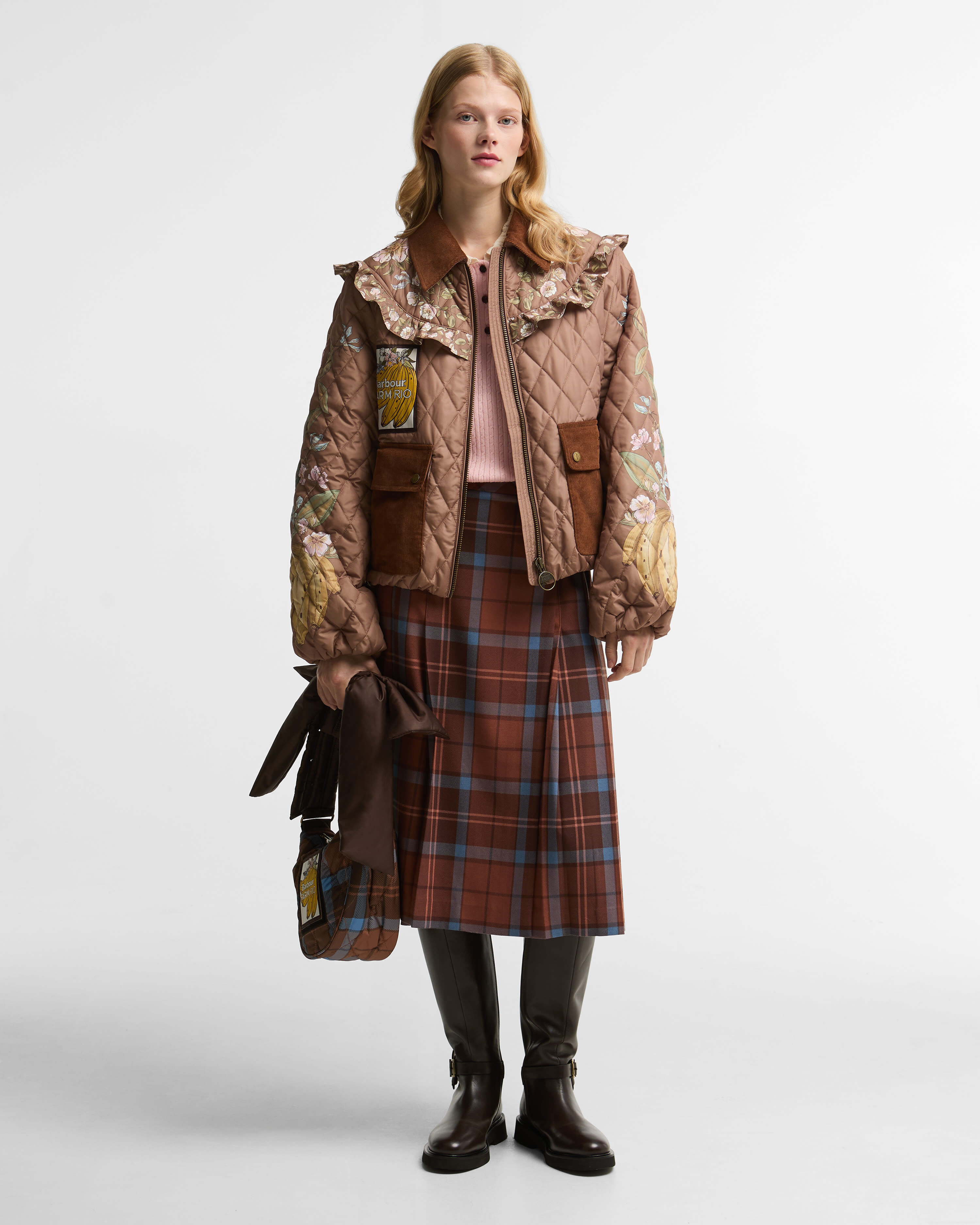 Barbour FARM Rio Steppjacke Anamaria Heart Of Tropics/Banana Print