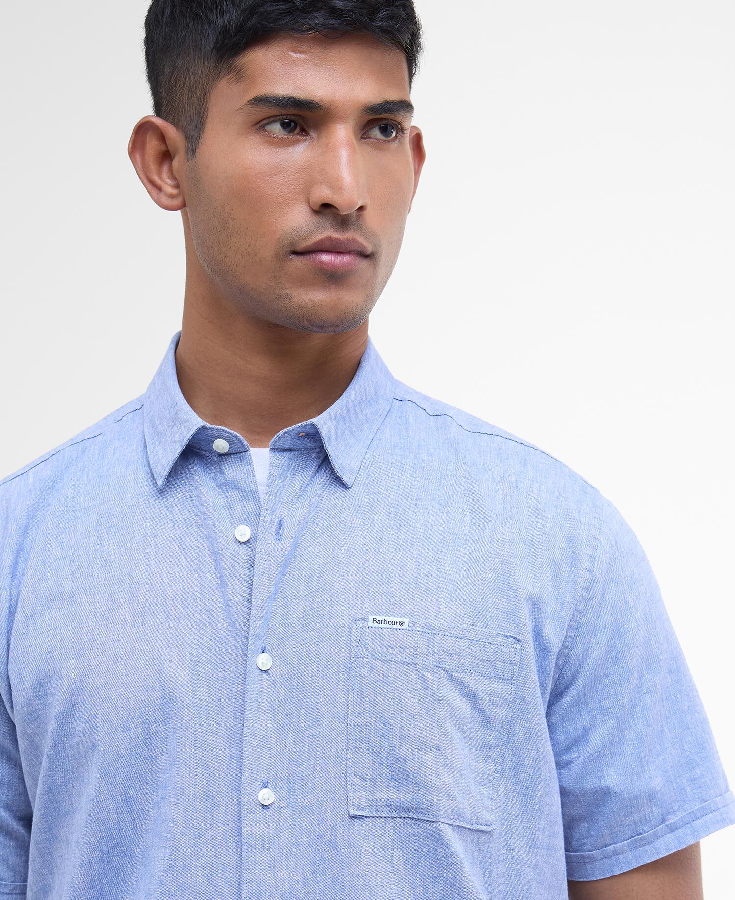 Nelson Regular Short-Sleeved Shirt Classic Blue