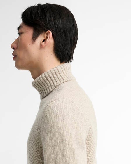 Northcliffe Submariner Rollneck Jumper Fog