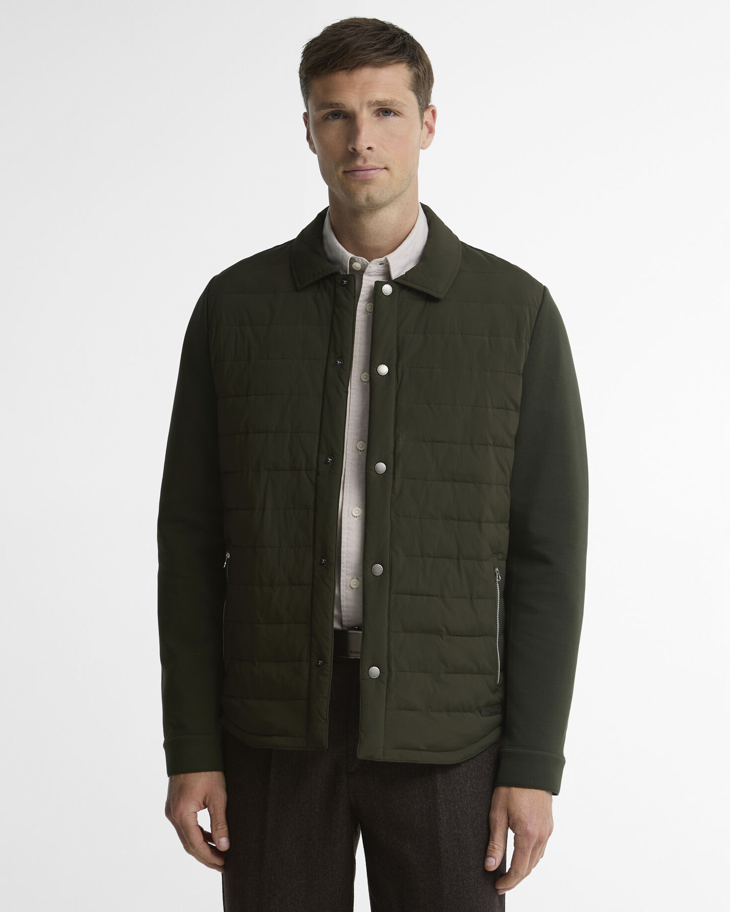 Knowle Quilted Sweatshirt Sage