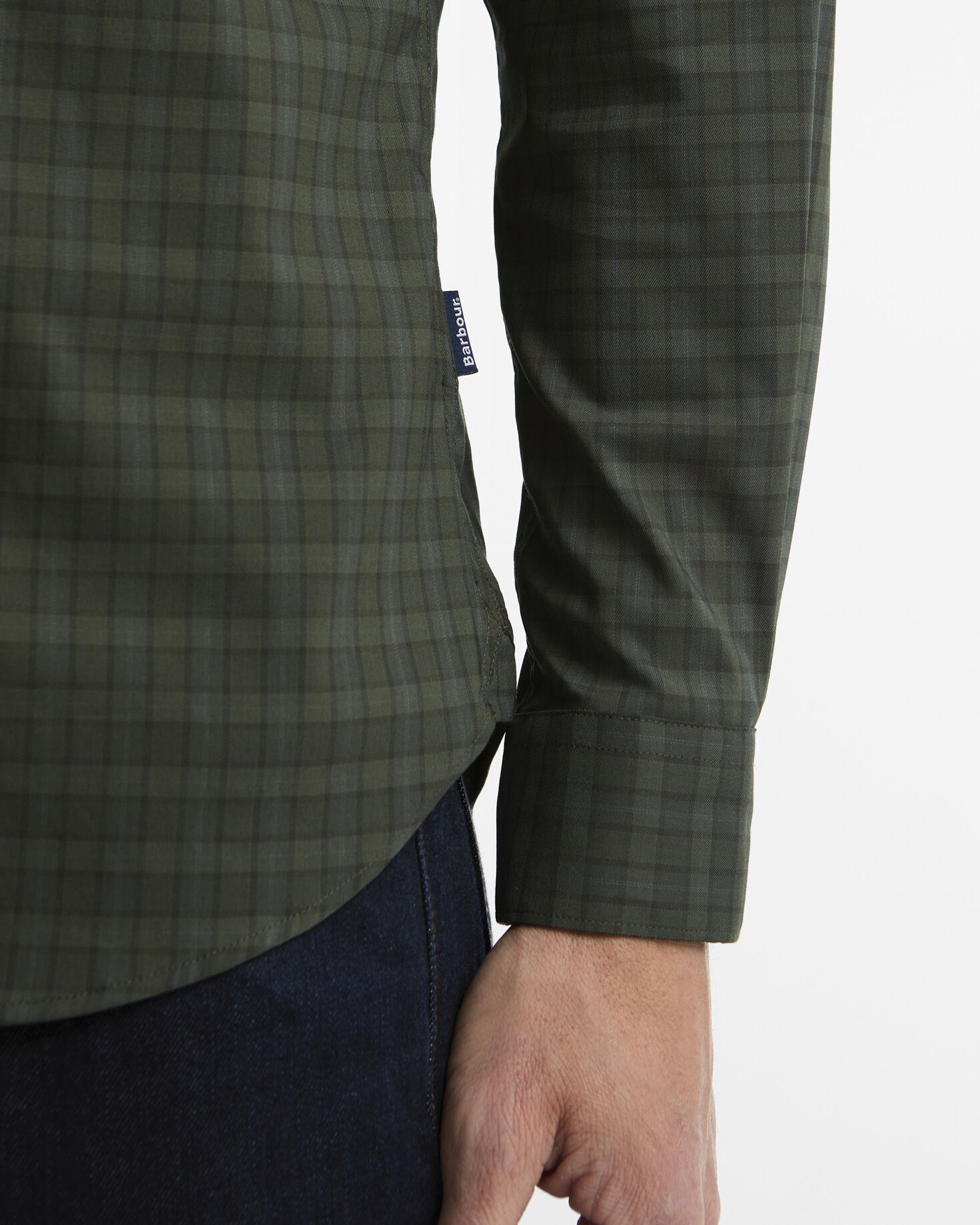 Harleton Tartan Tailored Long-Sleeved Shirt Pine Glen