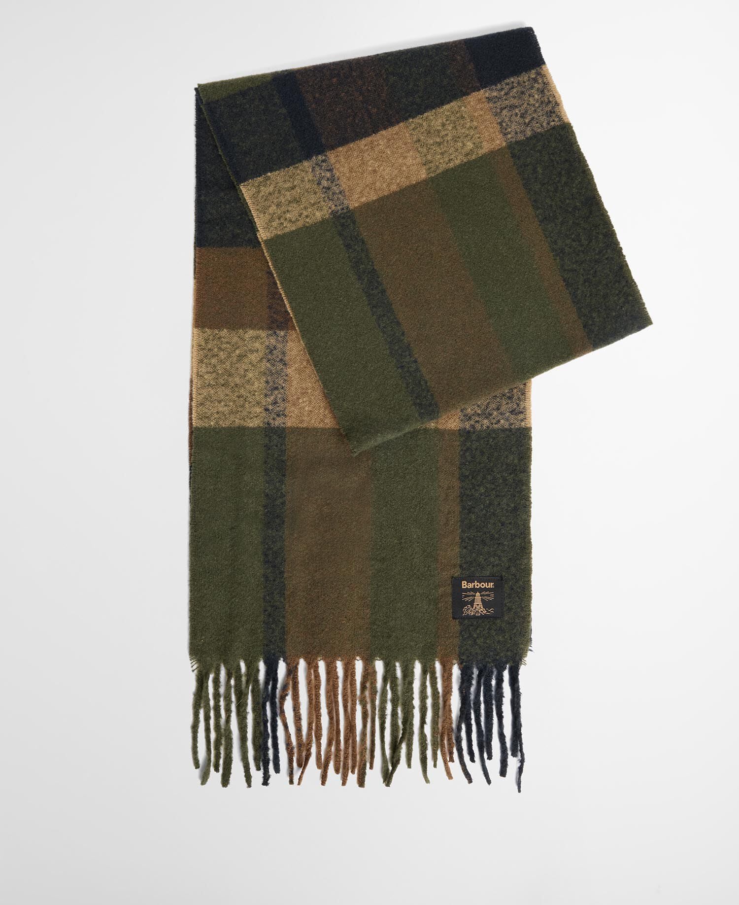 Westerdale Beanie and Scarf Gift Set Olive/Navy