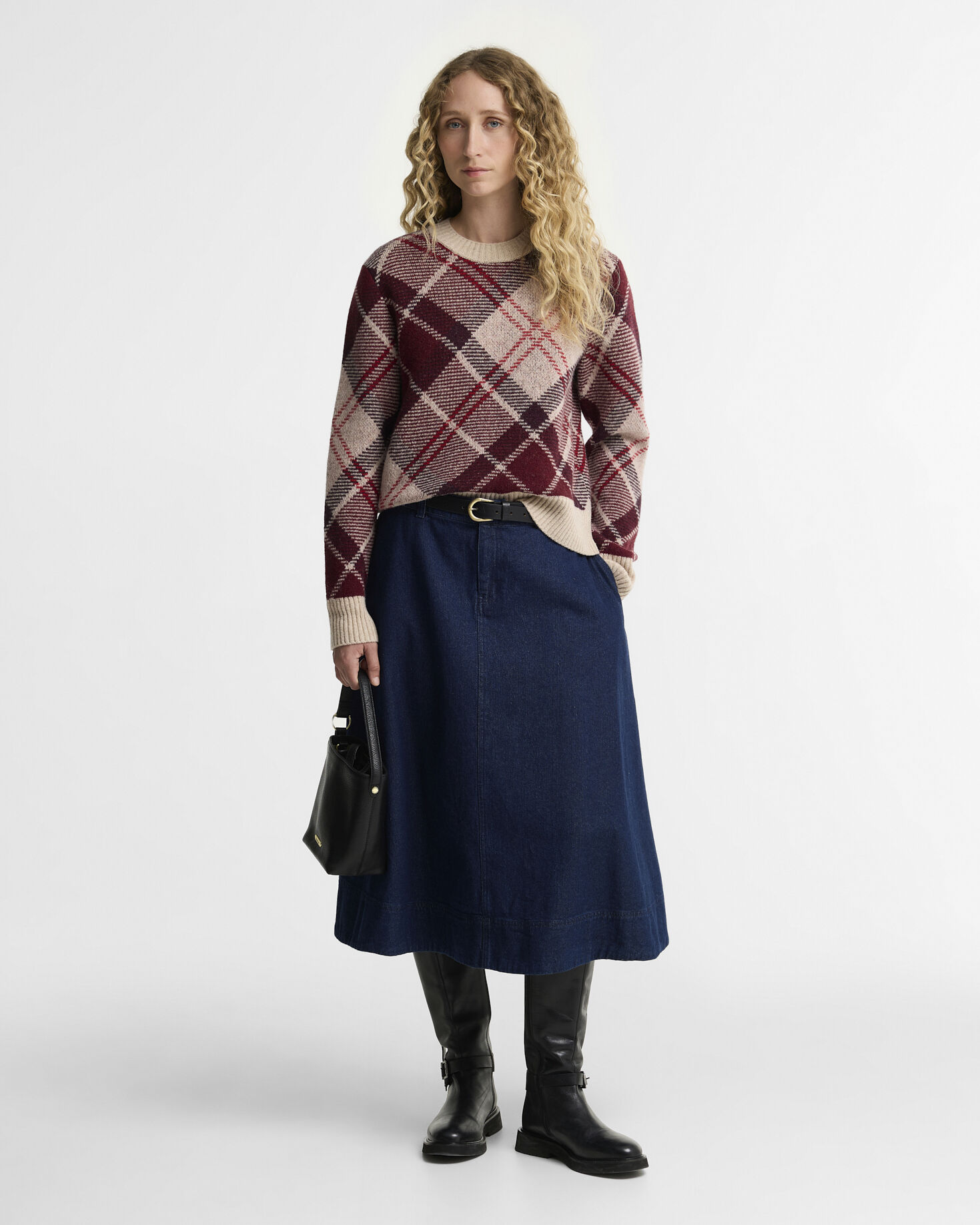 Stevie Tartan Wool Jumper Multi