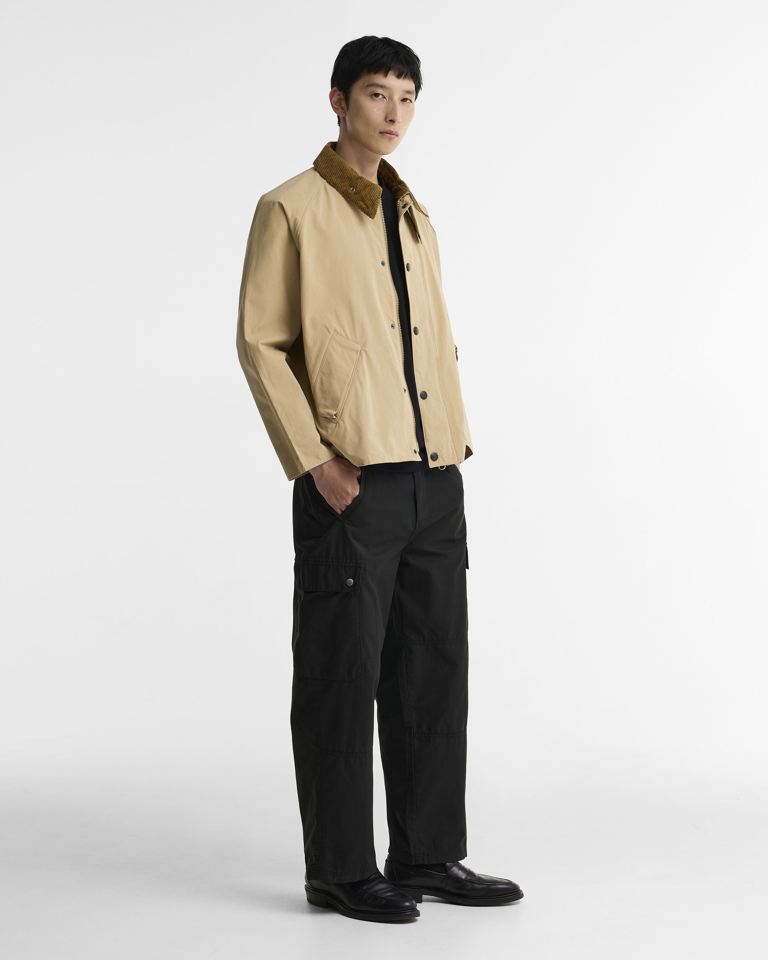 Transporter Oversized Casual Jacket Stone