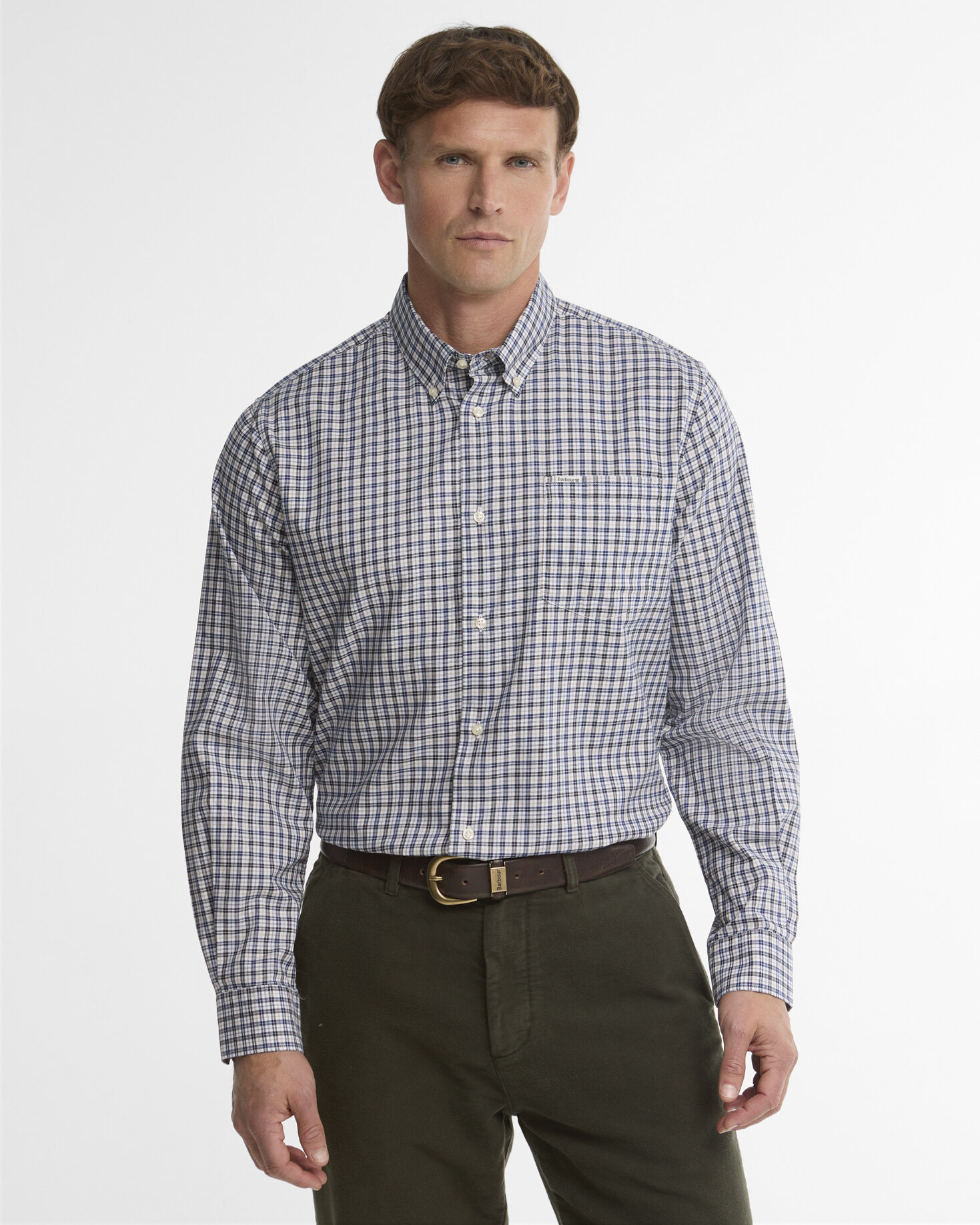 William Regular-Fit Long-Sleeved Shirt Navy