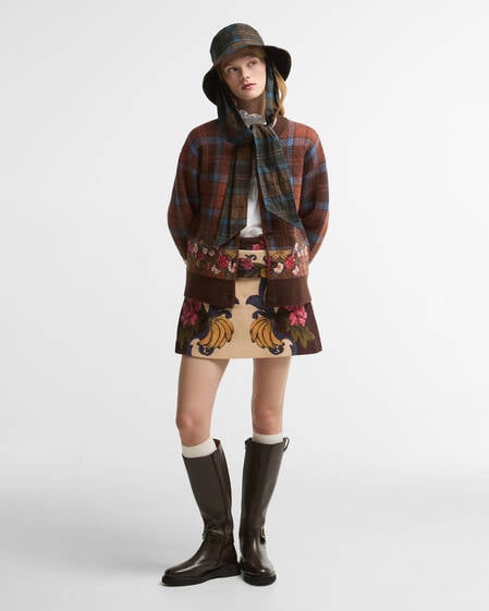 Barbour FARM Rio Angelonia Wool Cardigan Tropical Tea