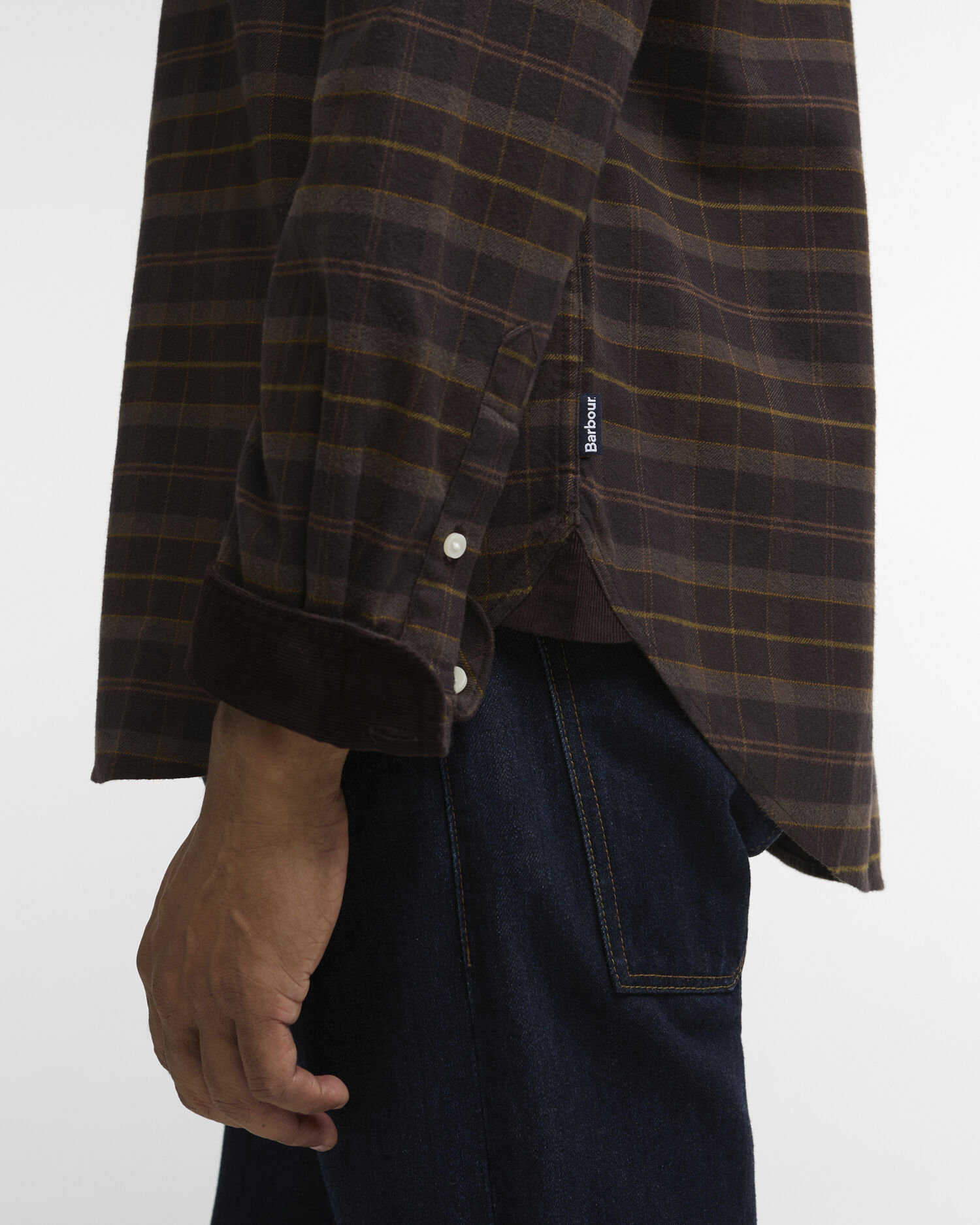 Mineral Tartan Authentic-Fit Long-Sleeved Shirt Dried Bracken