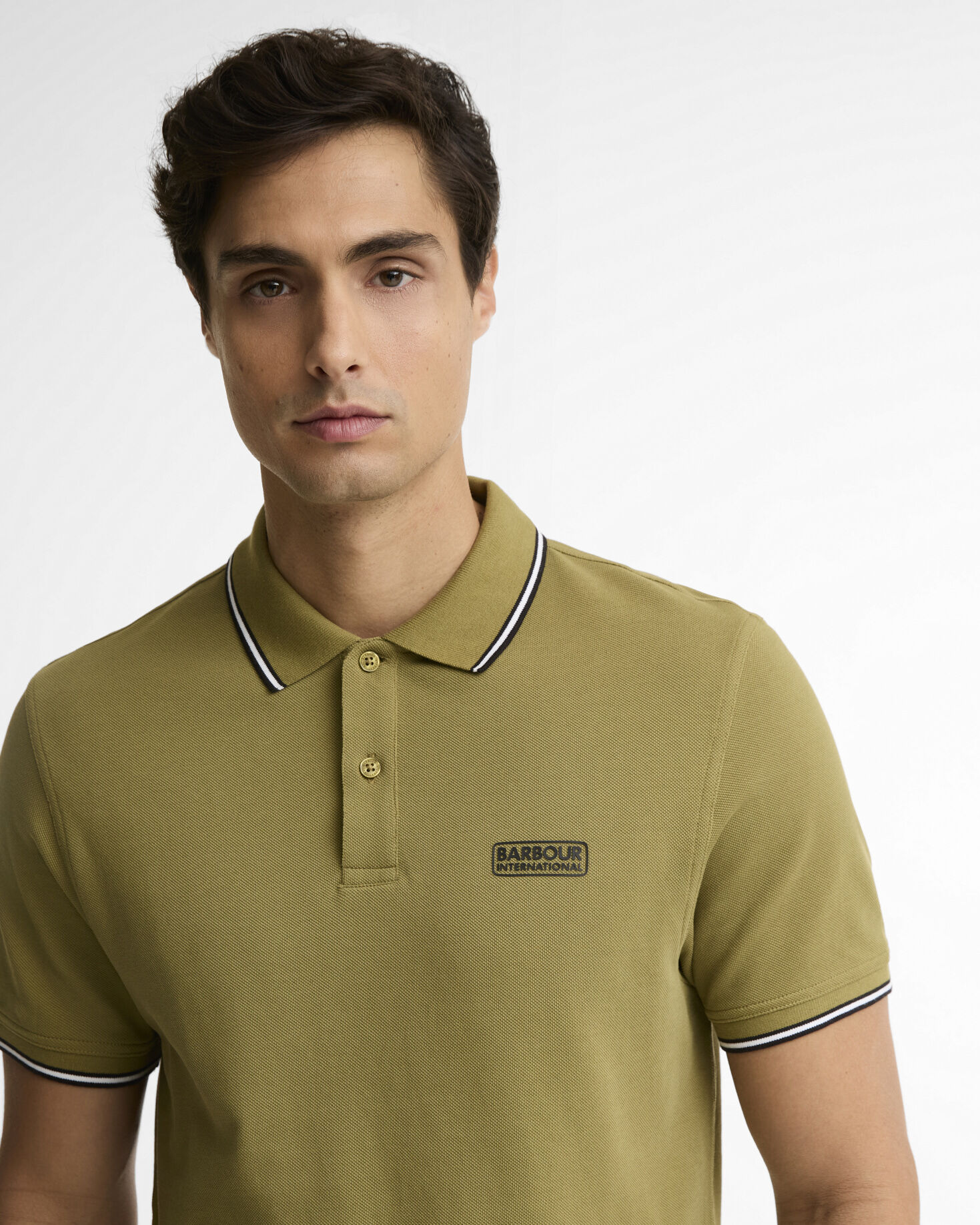 Evan Short-Sleeved Polo Shirt Fir Green
