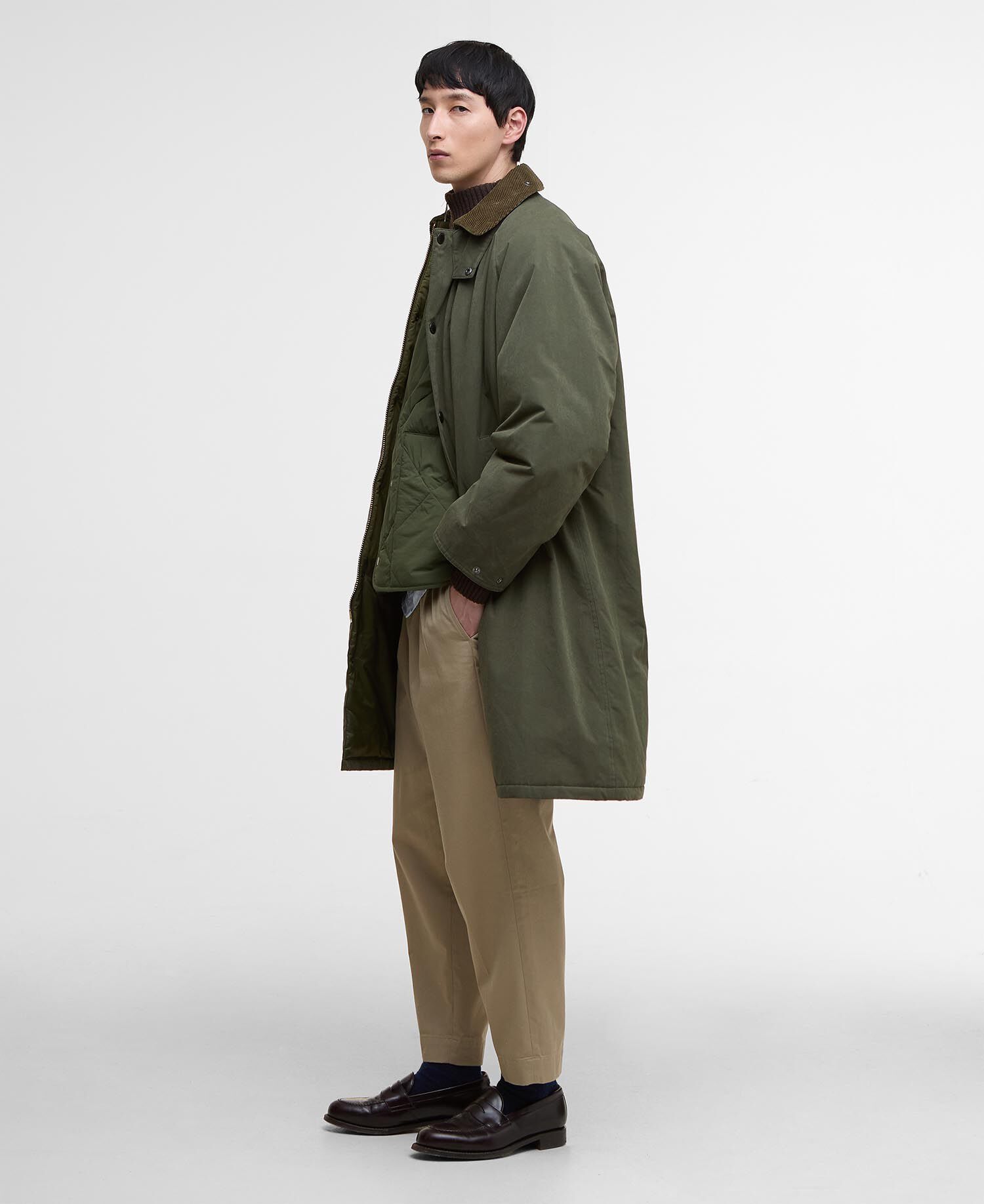 Padded Exmoor Coat Olive