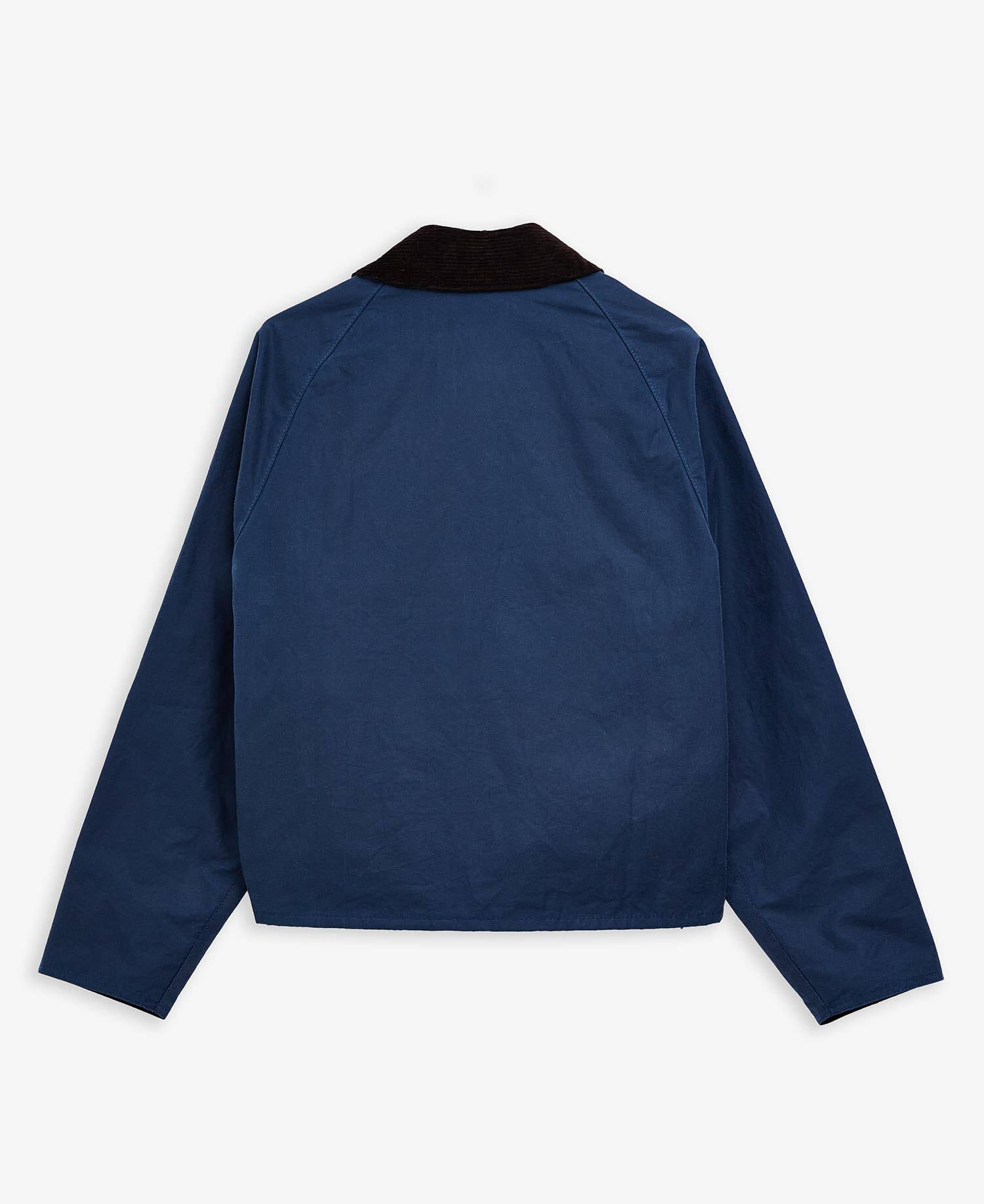 Spey Slim Waxed Jacket Washed Cobalt image number 9