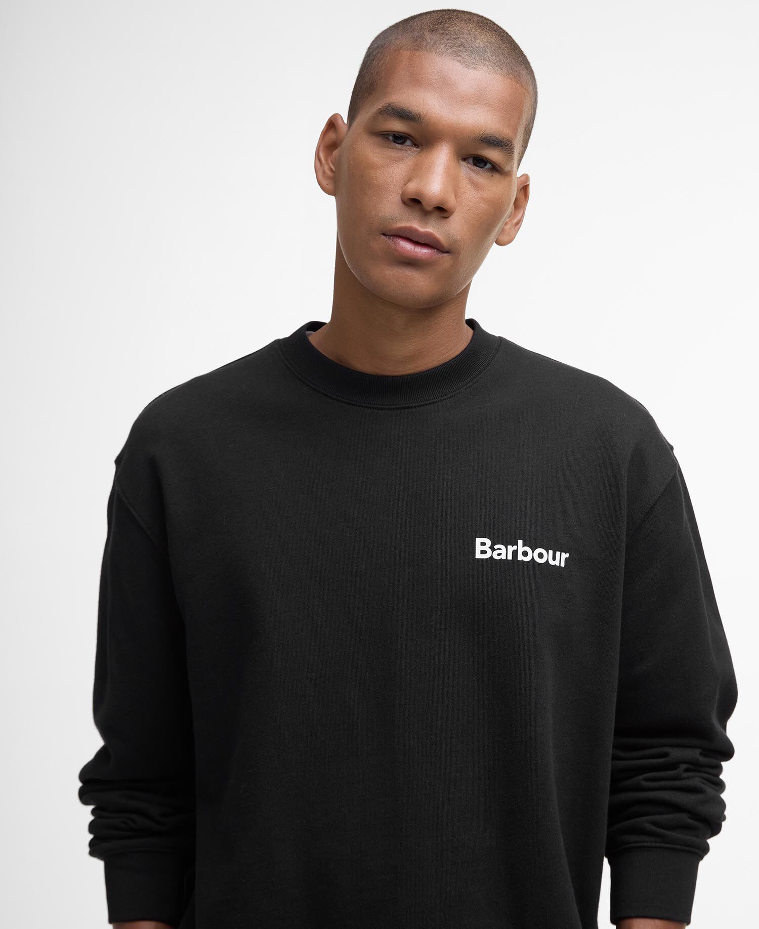 Maglione girocollo dalla vestibilit&agrave; comoda Firbank Black