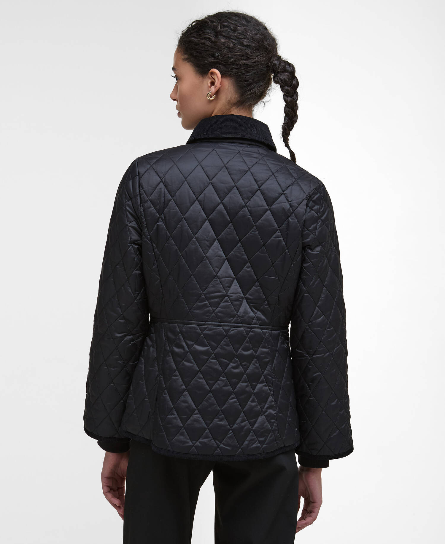 Beadnell Fitted Quilted Jacket Black/Classic image number 2