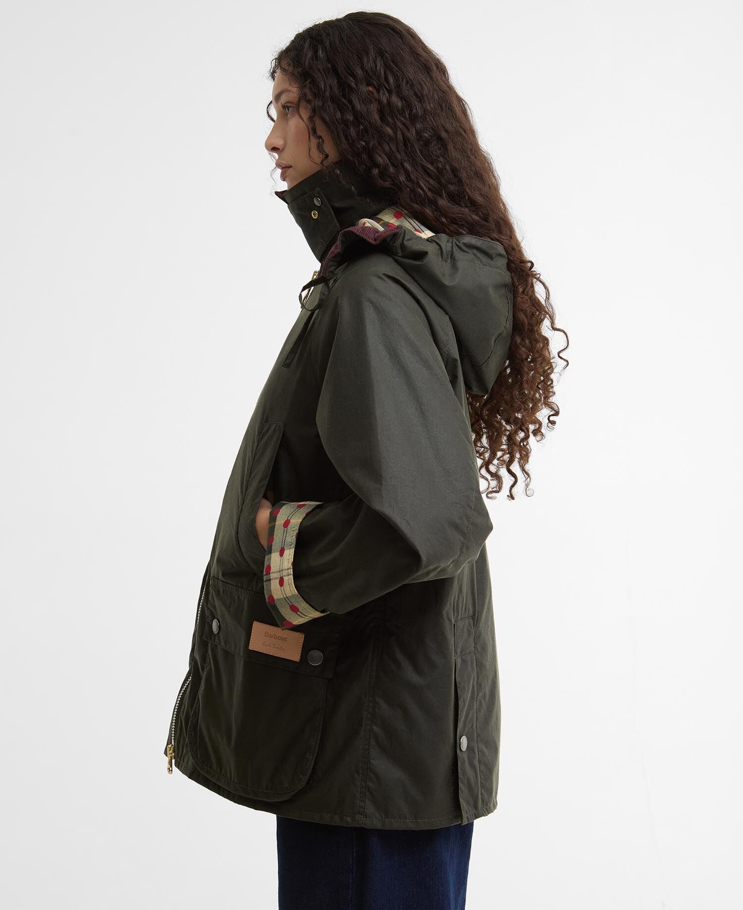 Paul Smith Loves Barbour Damen Wachsjacke Bedale Archive Olive/ Ancient/Winterberry