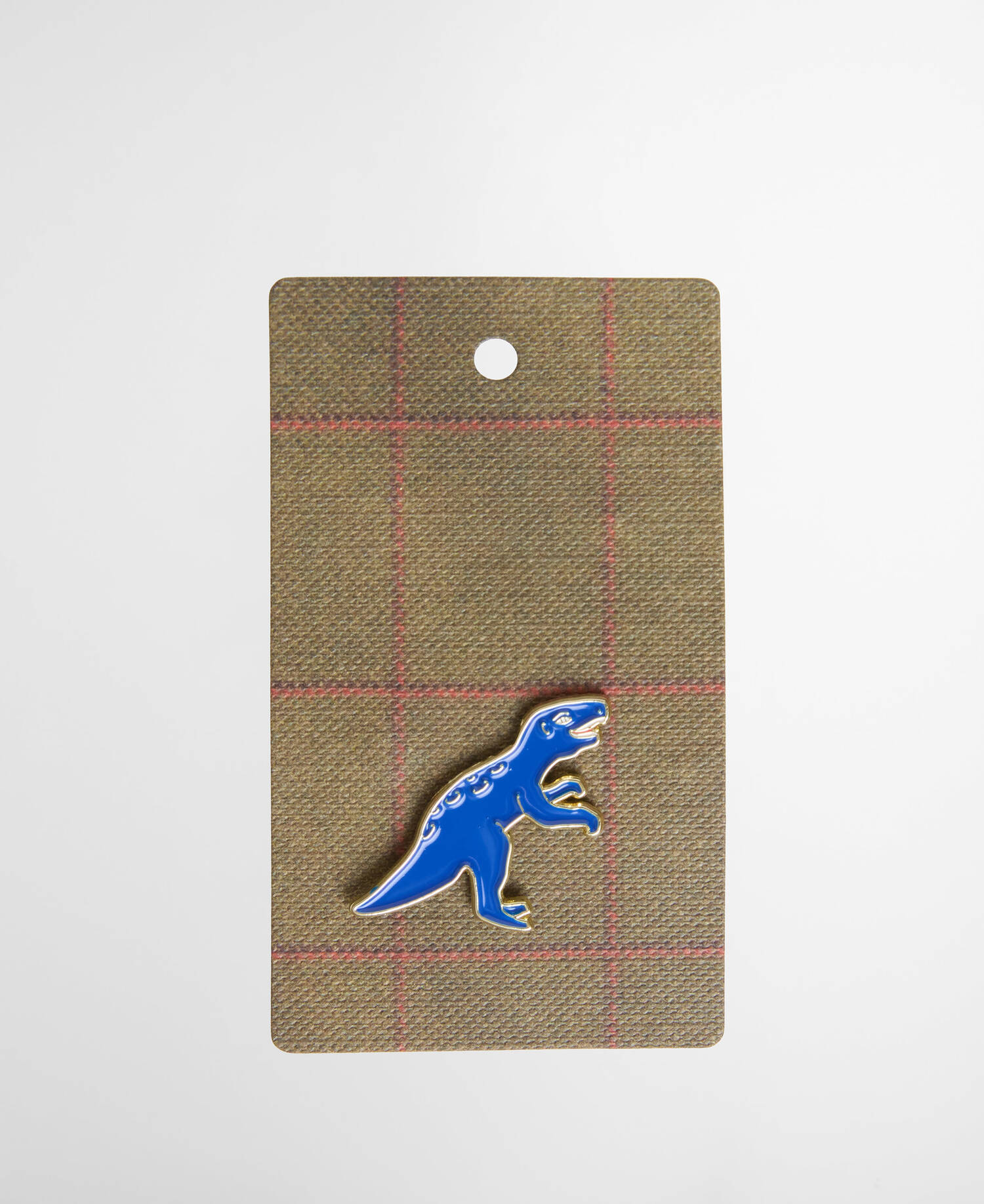 Paul Smith Loves Barbour Pin Badge Blue Dinosaur image number 0