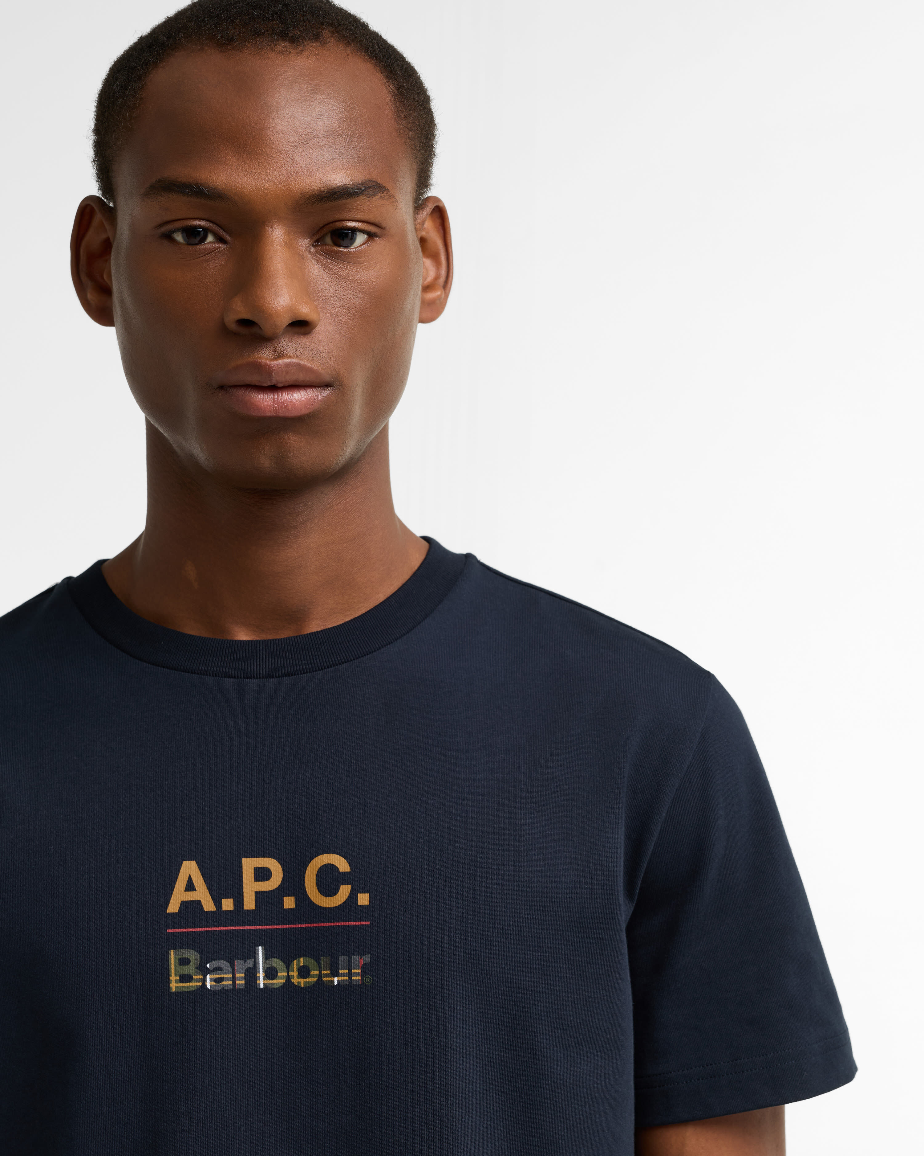 Barbour x A.P.C. T-Shirt Herren Dark Navy