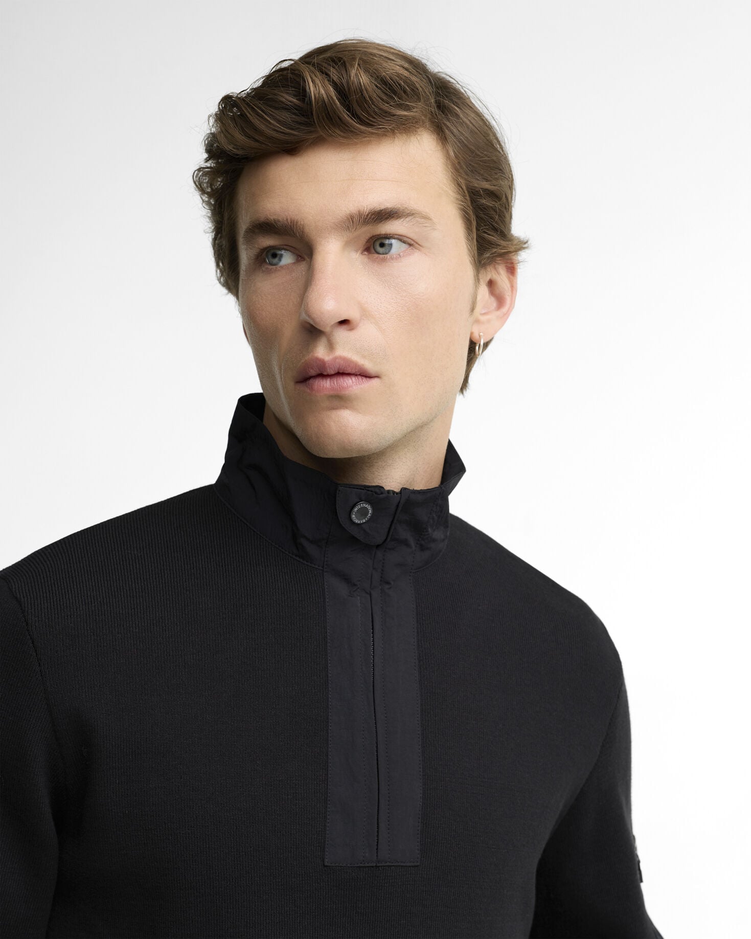 Inline Half-Zip Jumper Black