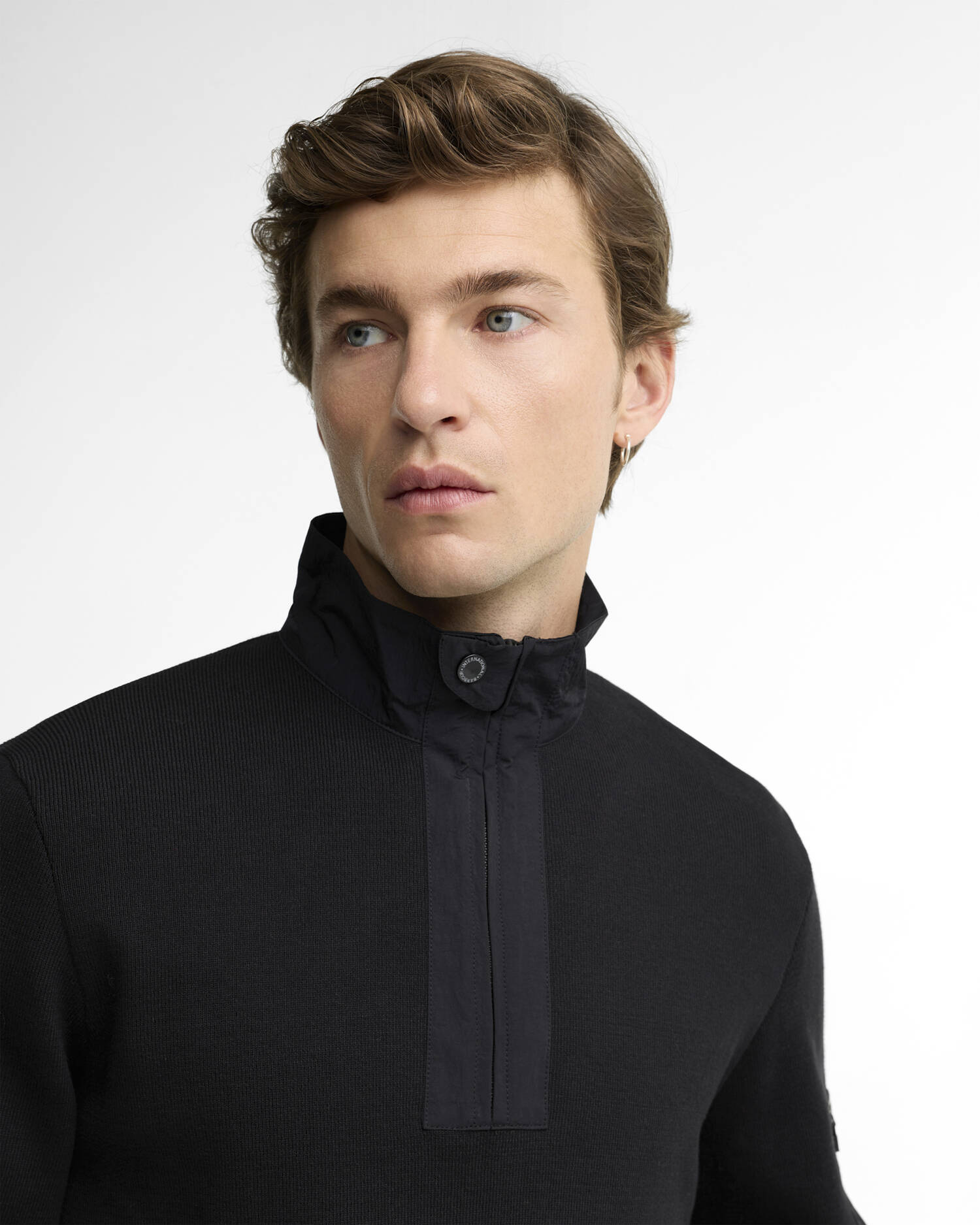 Inline Half-Zip Jumper Black image number 3