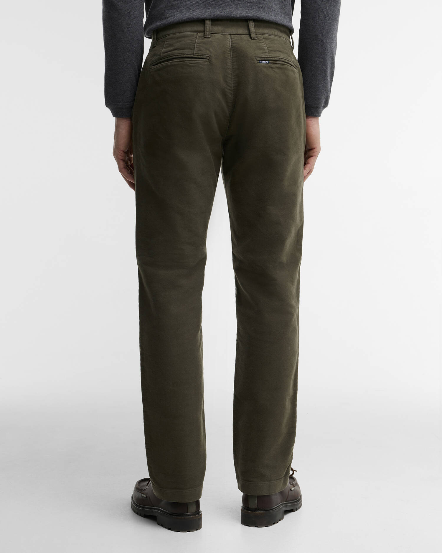 Moleskin Tailored Trousers Dark Olive image number 2