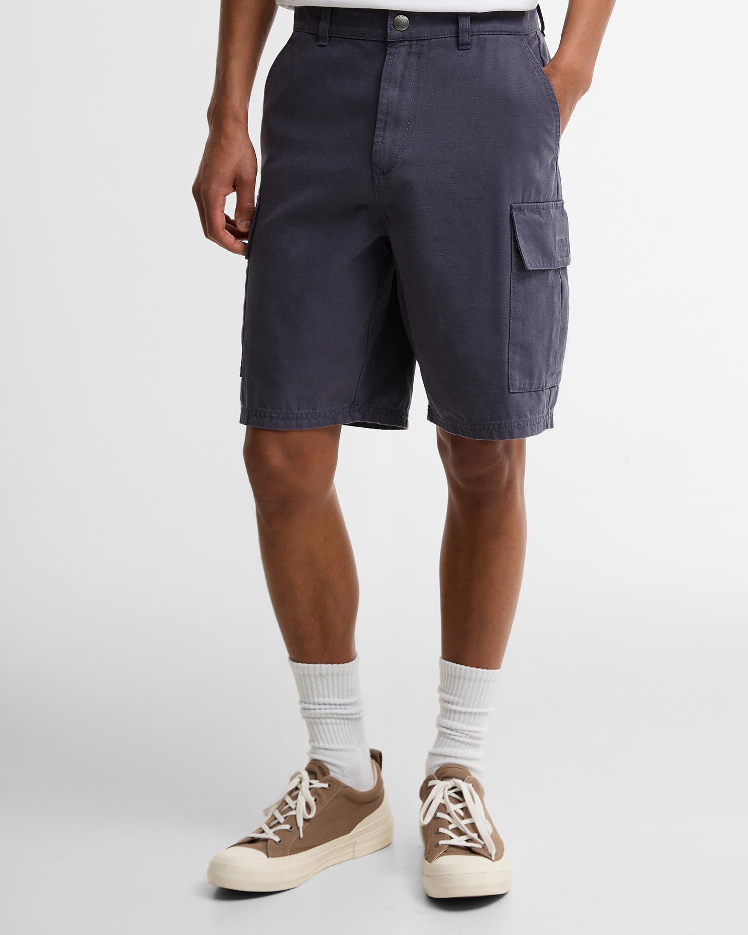 Wetheral Cargo Shorts Washed Navy