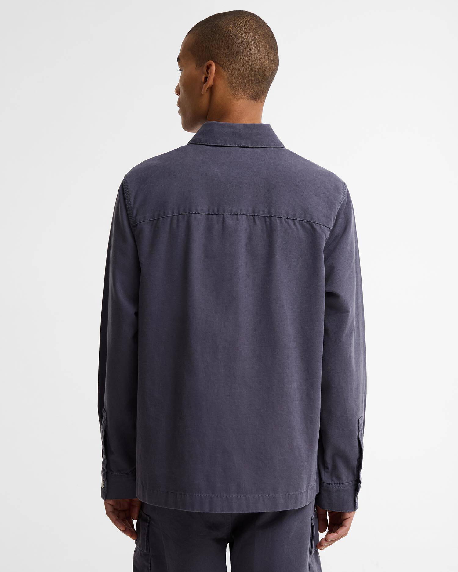 Overshirt Wetheral Twill Washed Navy image number 2