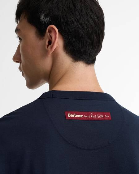 Paul Smith Loves Barbour Key Graphic T-Shirt Navy