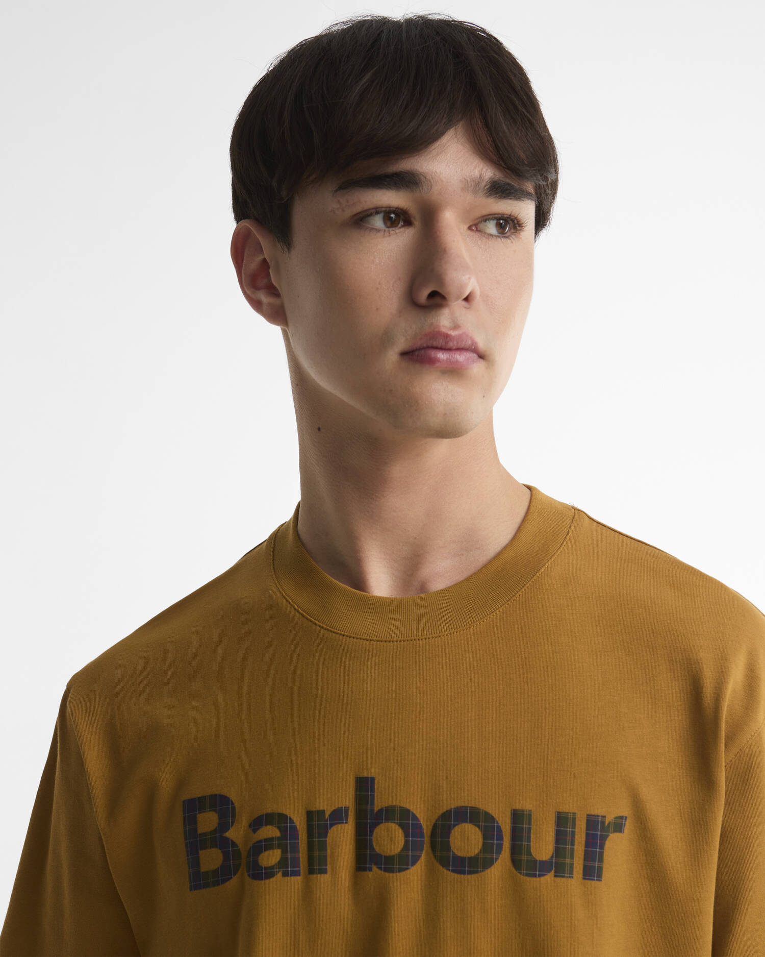 Tartan Logo Oversized Graphic T-Shirt Cumin image number 3