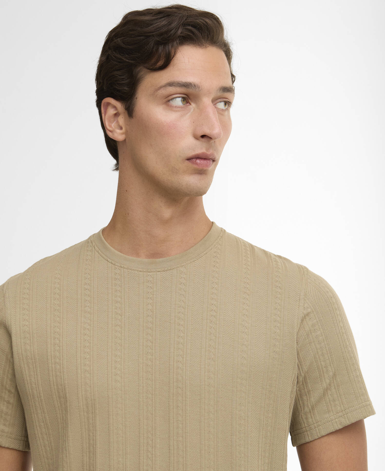 T-shirt leggermente aderente Harwell Washed Stone image number 3