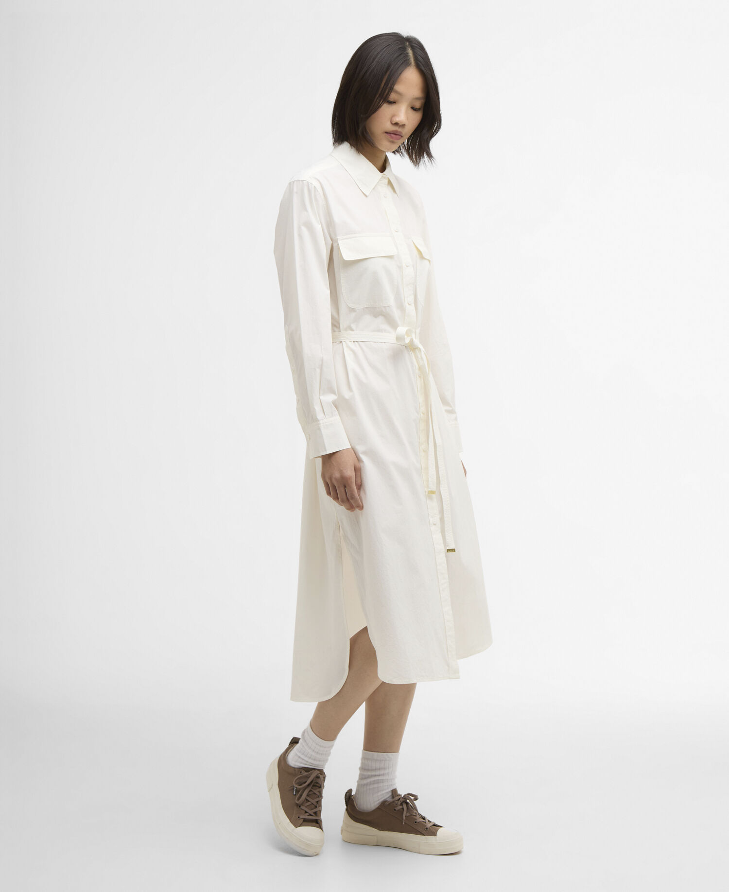Abito midi Rowane Marshmallow