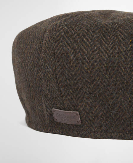Fyne Tweed Baker Boy Cap Dark Brown