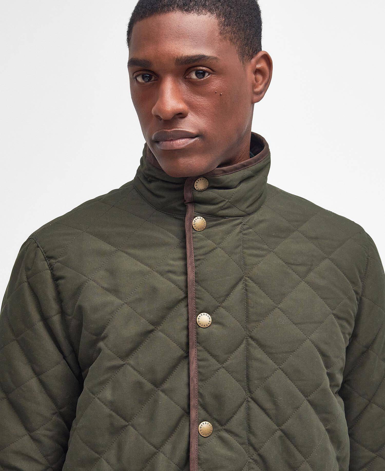 Shoverler Quilted Jacket Dark Olive image number 3