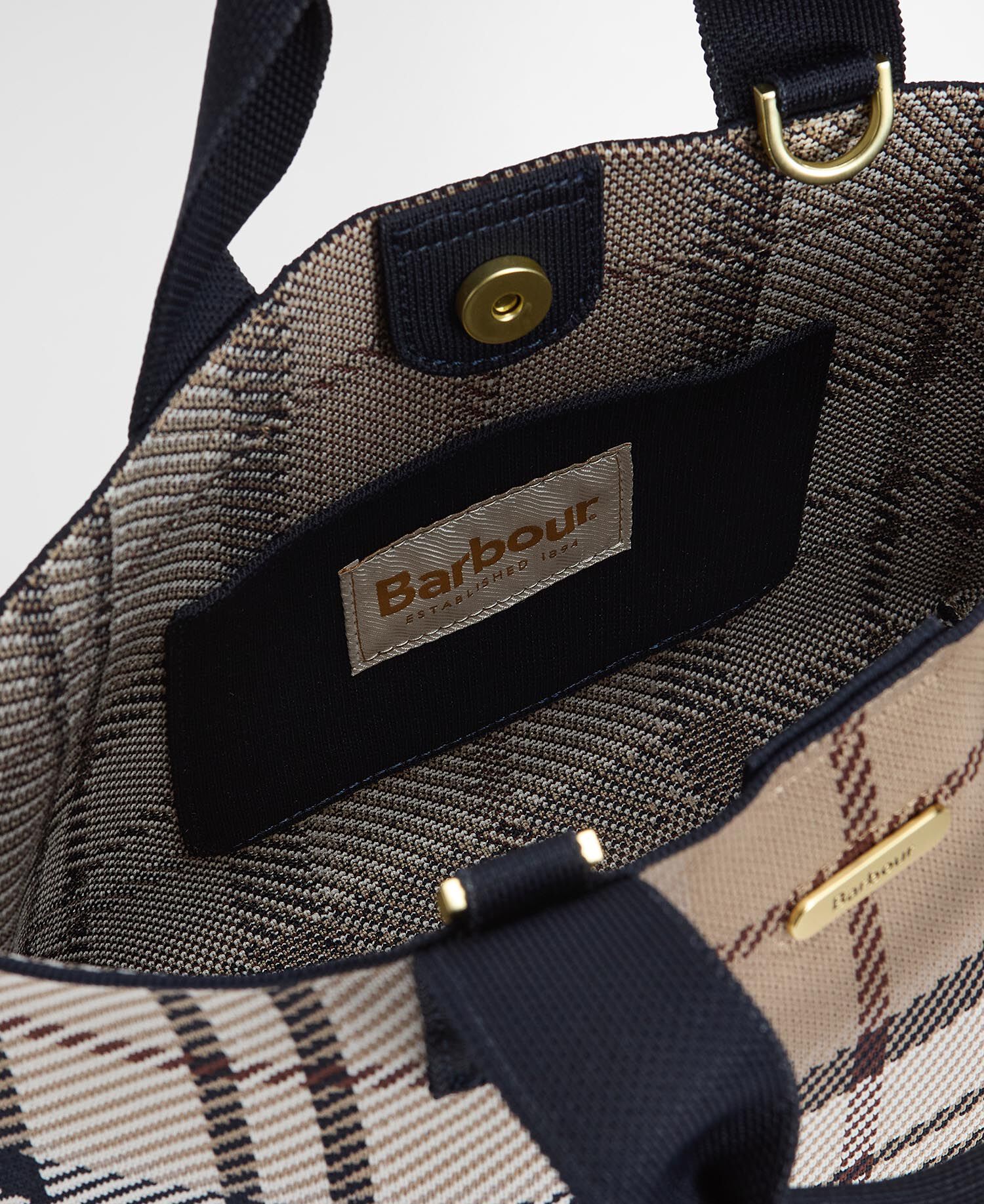 Layla Tartan Mini Tote Bag Rosewood Tartan