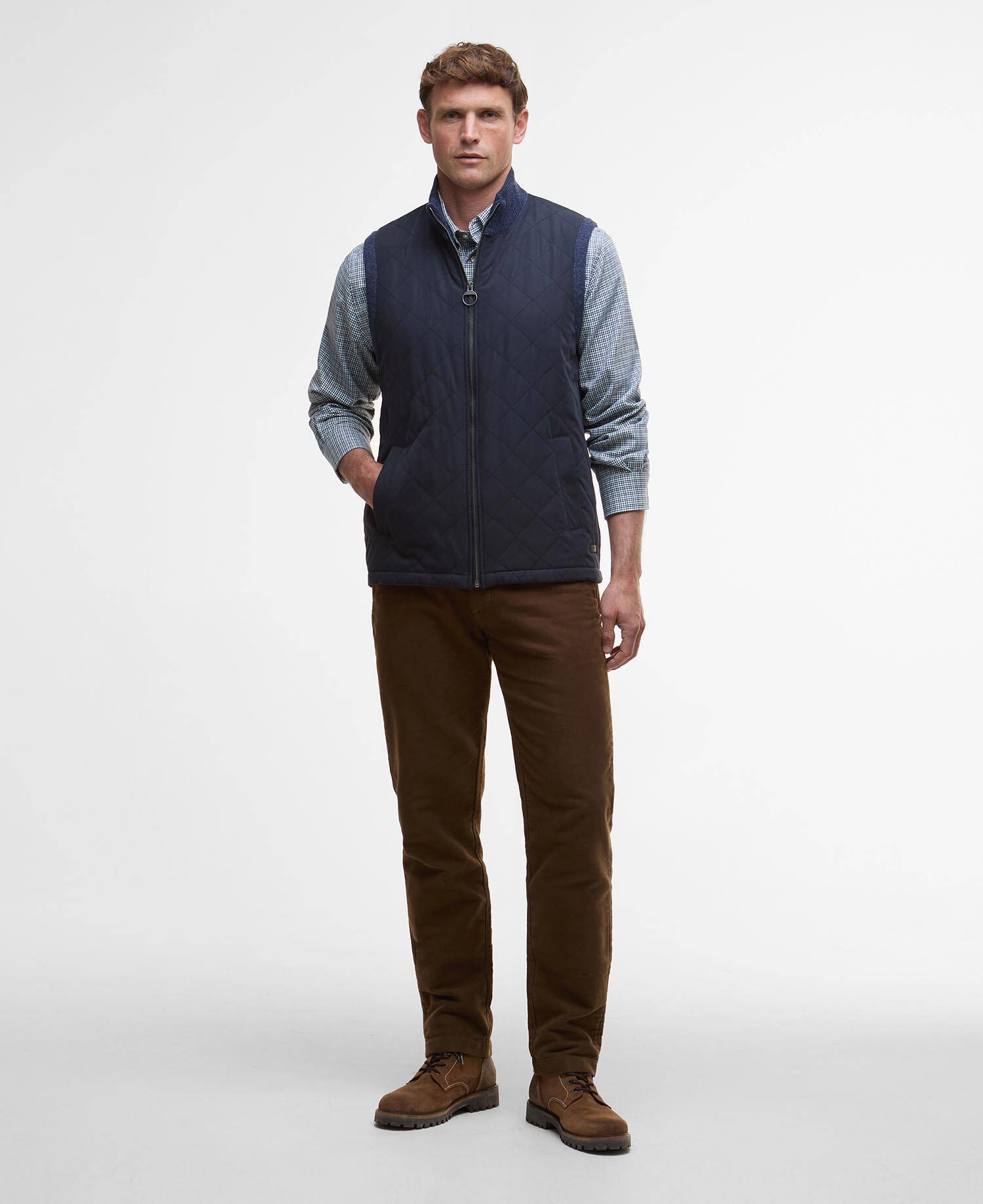 Shoveler Knitted Gilet Navy image number 1