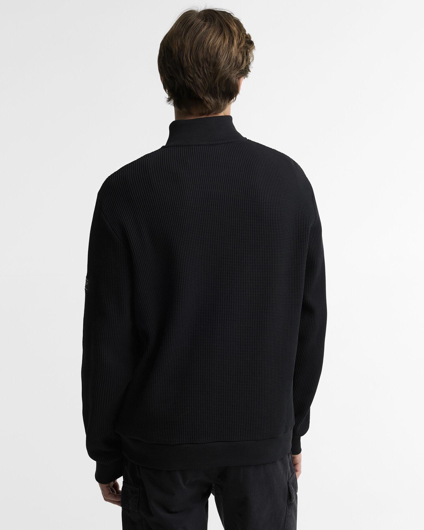 Curve Sweatshirt mit halbem Rei&szlig;verschluss Black