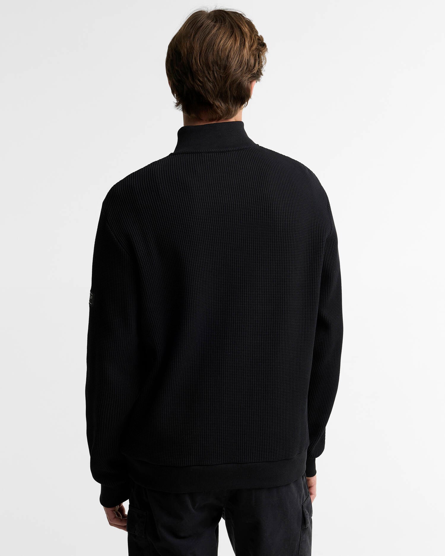 Curve Sweatshirt mit halbem Rei&szlig;verschluss Black image number 2