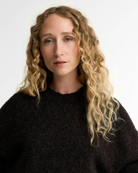 Scottish Made Chester Wool Crew Neck Jumper Rustic
