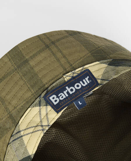 Cappello da pescatore Transport in tartan Dusky Green Tartan