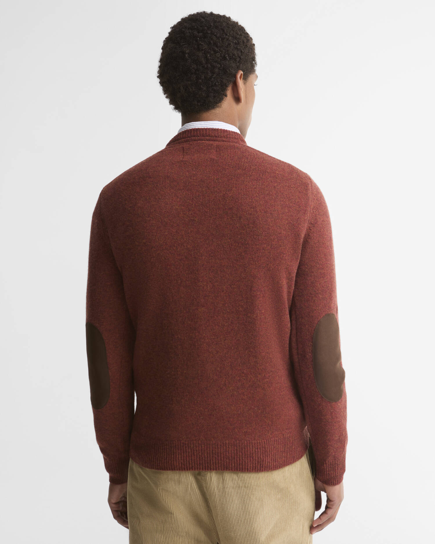 Essential Crew-Neck Jumper Russet image number 2