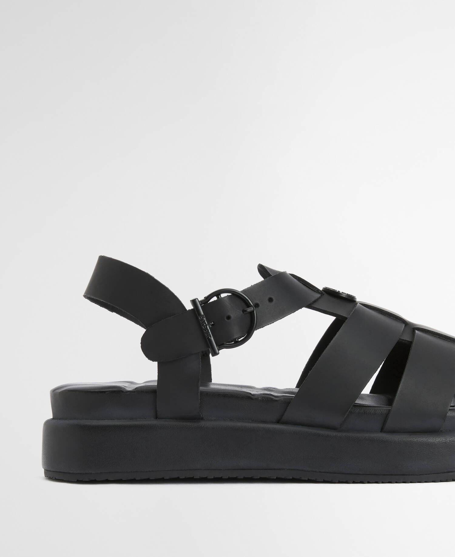 Hindburn Fisherman Sandals Black image number 2