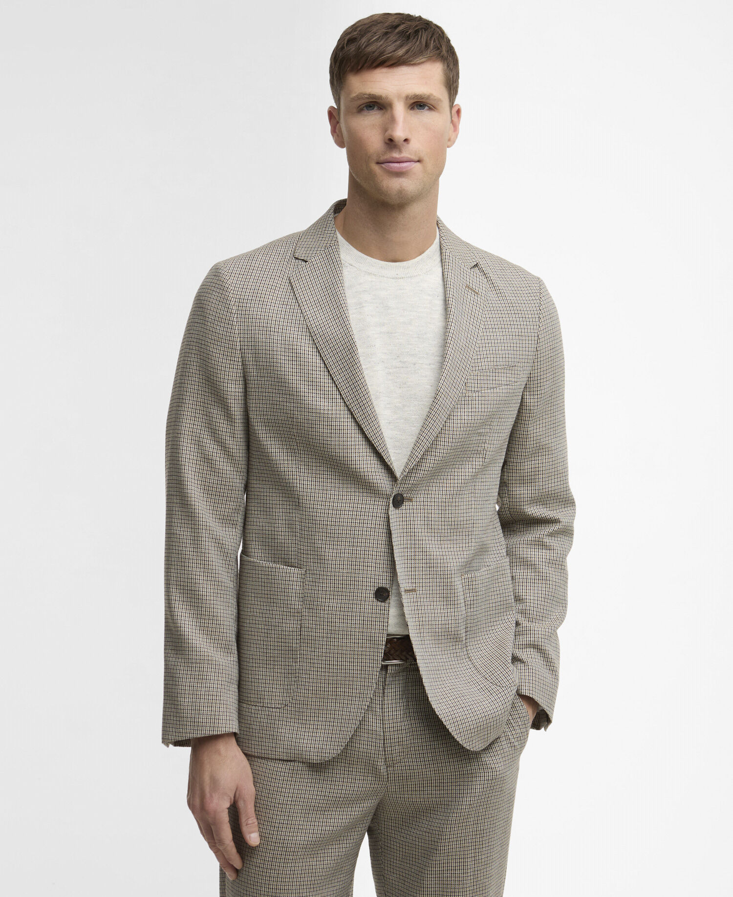 Blazer Forstone con motivo pied-de-poule Stone