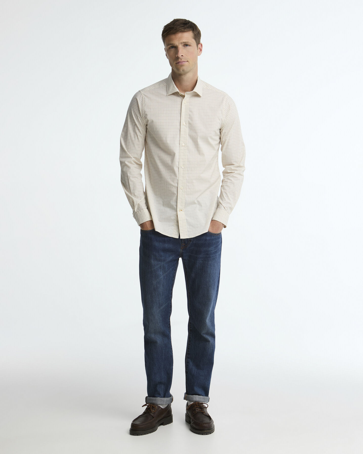 Barbour Hemd Ashfield Tailored Fit Whisper White