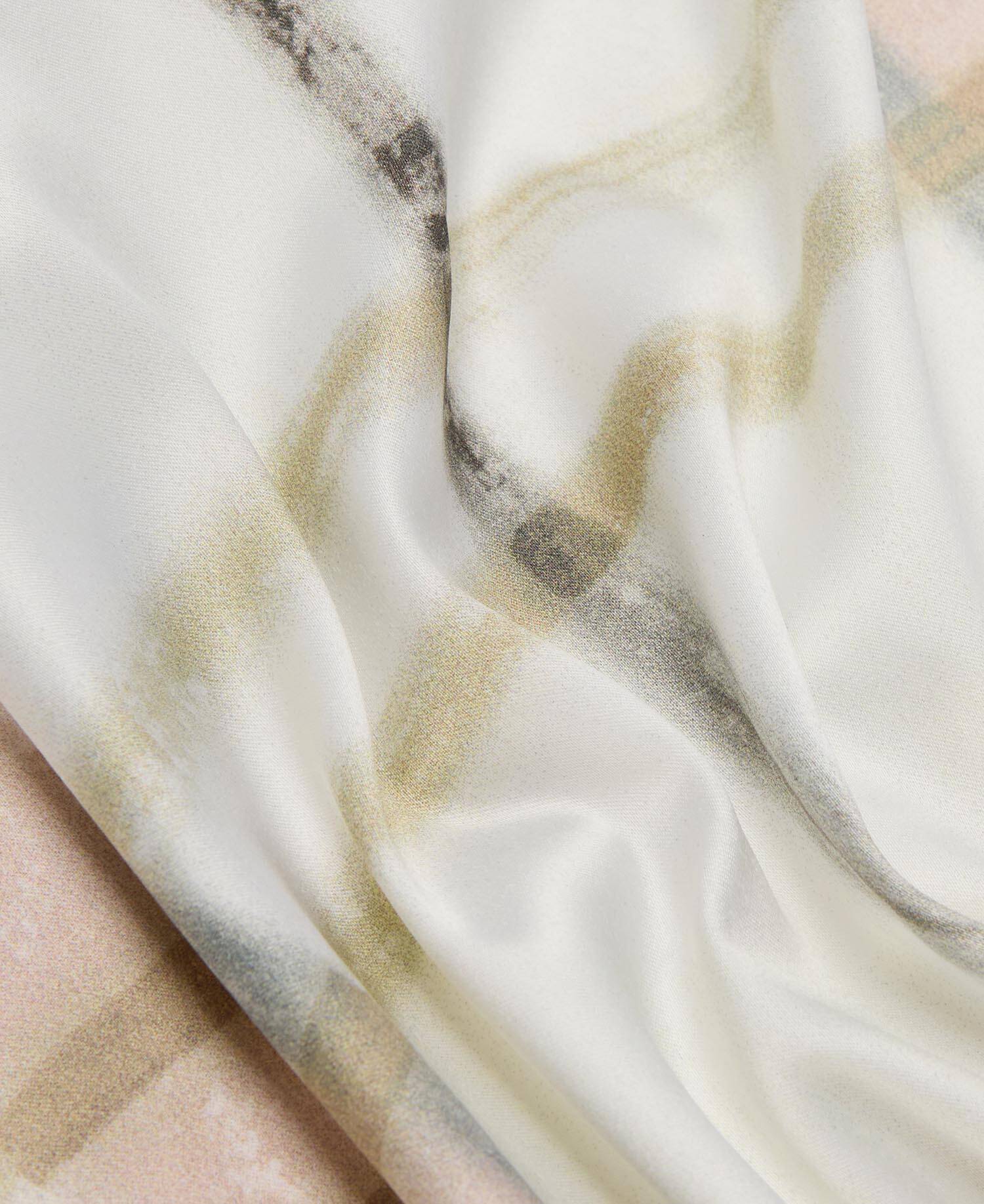 Gianna Tartan Head Scarf Silver Peony Check image number 4