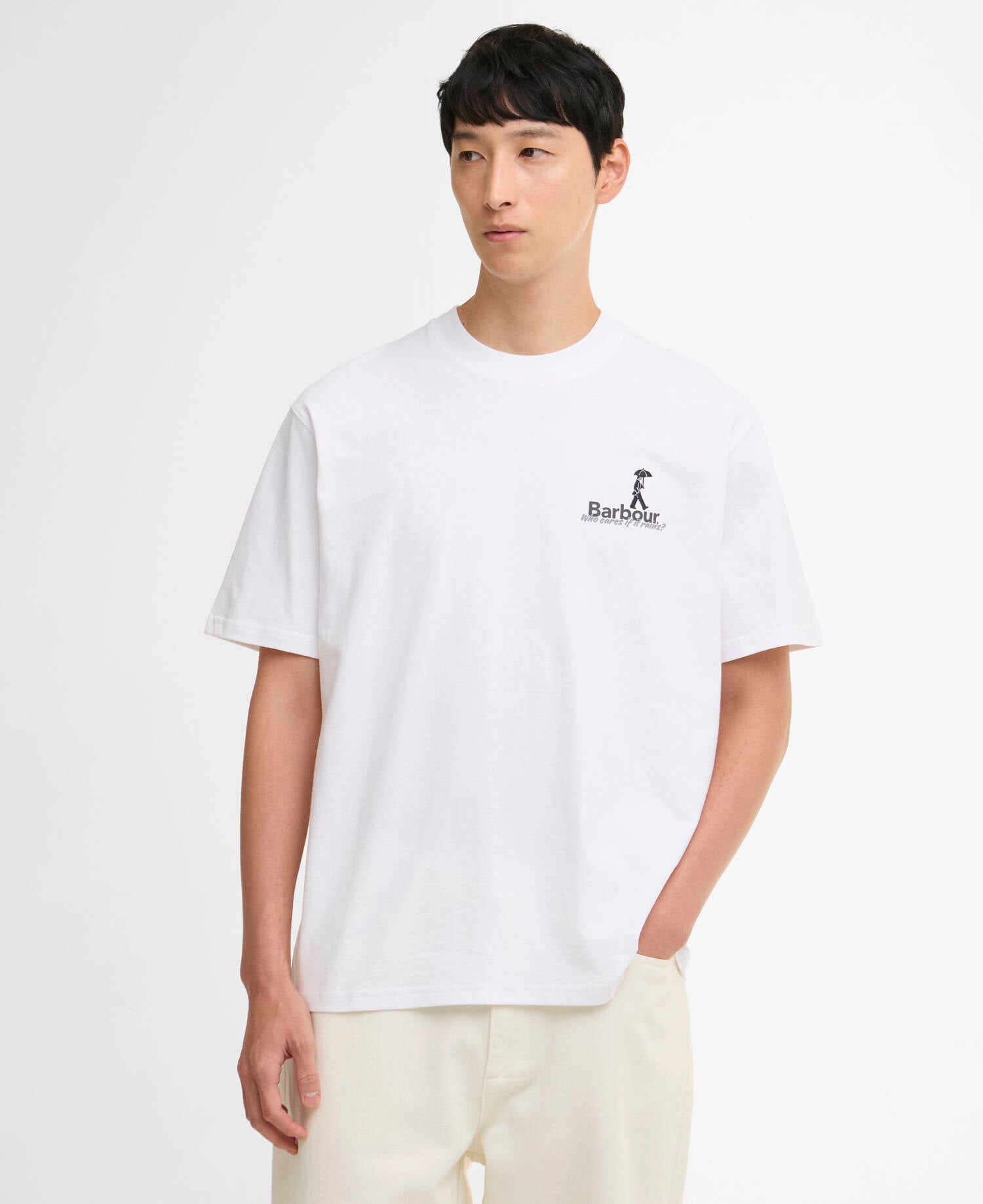 T-shirt oversize con stampa White image number 0