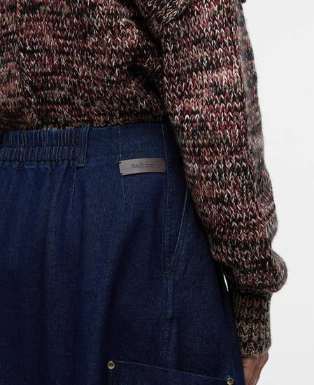 Gonna midi in denim Saima Rinse Wash